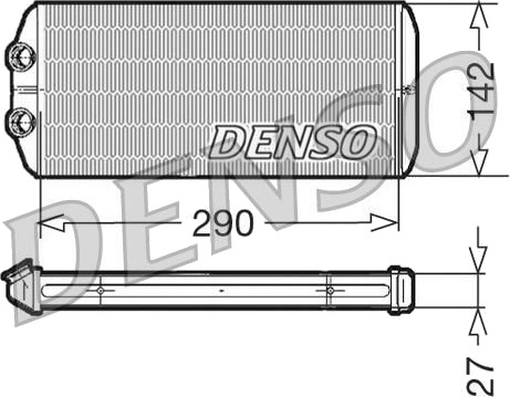 Varmeapparat register DENSO DRR07005