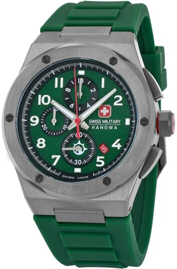 Swiss Military Hanowa Herreklokke SMWGO2102040 Sonoran Grønn/Plast Swiss Military Hanowa Herreklokke SMWGO2102040 Sonoran Grønn/Plast