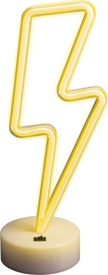 Forever Light Neon LED lampe med stativ   Lyn Batteri/USB Hvit