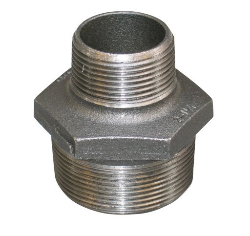 1,1/2" x 3/4" svart brystvorte