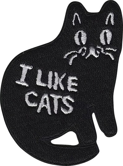 Märkbar Stoffmerke I Like Cats C-2-8