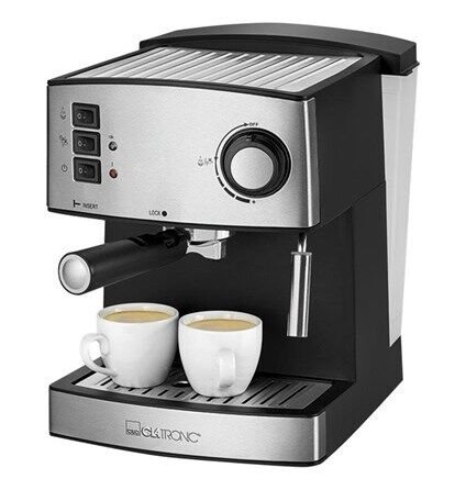 Clatronic ES 3643 Espressomaskin med Melkeskummer - 15 Bar i Rustfritt Stål Clatronic ES 3643 Espressomaskin med Melkeskummer - 15 Bar i Rustfritt Stål
