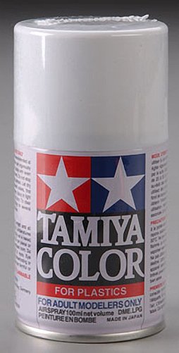 Tamiya 85007 Spray Lacquer TS 7 Racing White 3 oz