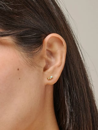 ENAMEL Copenhagen Nara Studs Gull ONE SIZE
