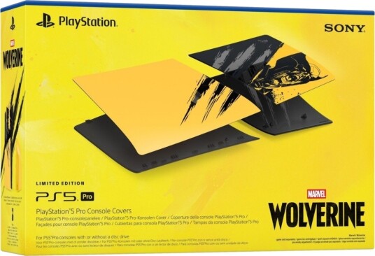PlayStation 5 Pro Konsolldeksel Wolverine LE Gul