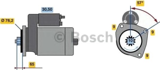 BOSCH 0 986 021 870 Starter BOSCH 0 986 021 870 Starter