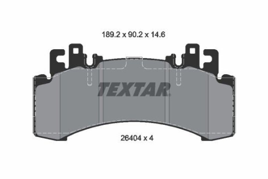 Bremseklosser TEXTAR 2640401 Bremseklosser TEXTAR 2640401