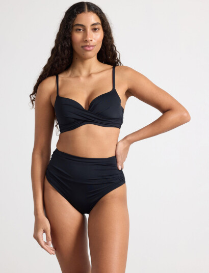 Lindex Shaping Bikiniunderdel Med Hög Midja   Black   S