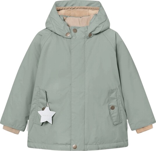 MINI A TURE Matwally Fleece Lined Winter Jacket. Grs SLATE GRAY 128