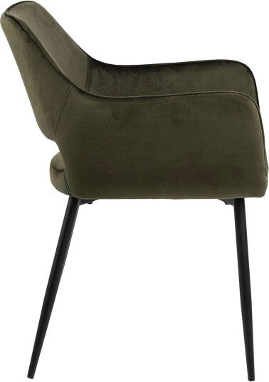 Ranja spisestuestoler med armlene velour grønn. Ranja spisestuestoler med armlene velour grønn.