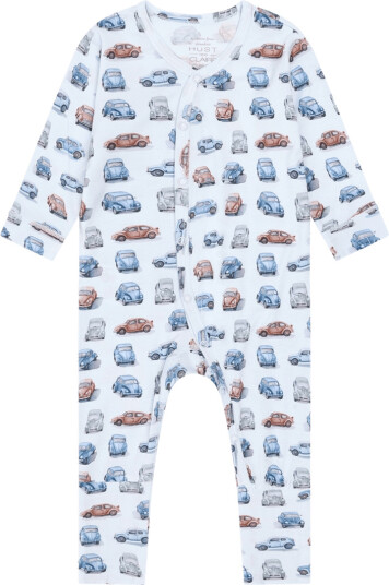 Hust & Claire bambus Mulle Retro Cars heldress   water   62