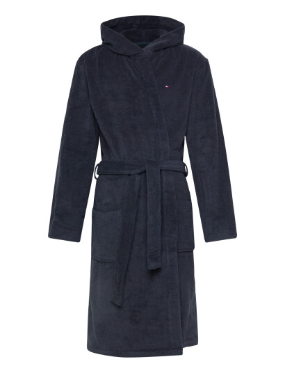 Tommy Hilfiger Hooded Bathrobe Navy XL Tommy Hilfiger Hooded Bathrobe Navy XL