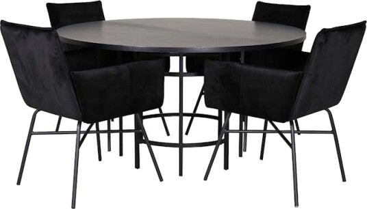 Spisegruppe furniture/fashion Copenhagen Ø140 cm med 4 Petra Stoler