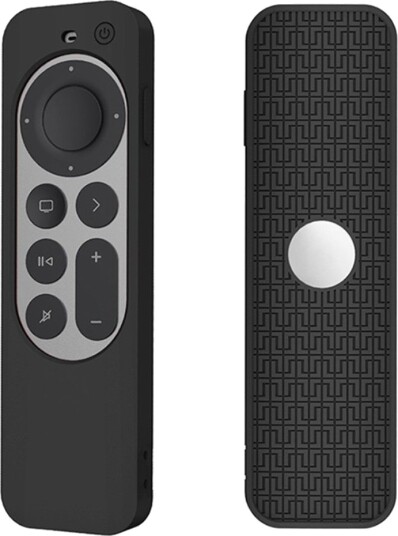 Trolsk Silikondeksel Mønstret (Siri Remote gen 3/2) Svart