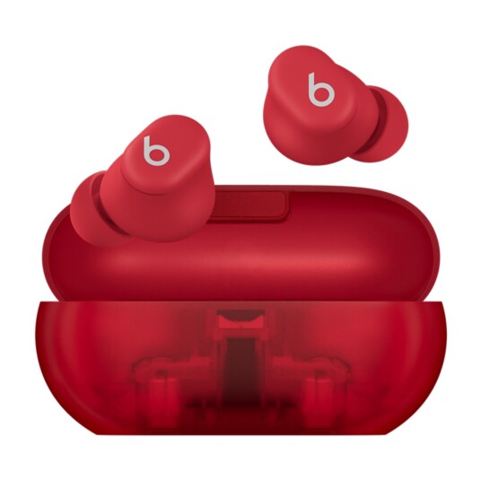 Apple Beats Solo Buds Transparent Red Apple Beats Solo Buds Transparent Red