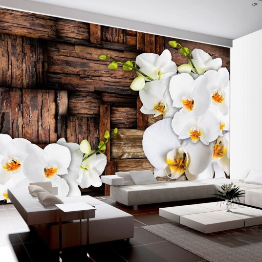 Fototapet Blooming Orchids 350x245 - Artgeist sp. z o. o.