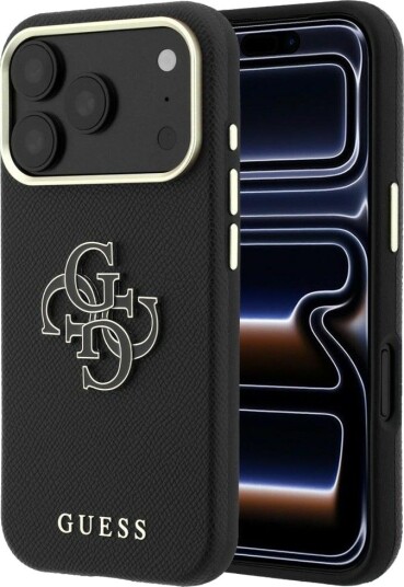 Guess Svart Mobildeksel med Strukturert Overflate for iPhone 18 Pro / 17 Pro Guess Svart Mobildeksel med Strukturert Overflate for iPhone 18 Pro / 17 Pro