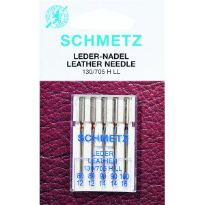 Schmetz Skinnål assortert 80/12-100/16 130/705 H LL, 80/12-100/16, 5-pack Schmetz Skinnål assortert 80/12-100/16 130/705 H LL, 80/12-100/16, 5-pack