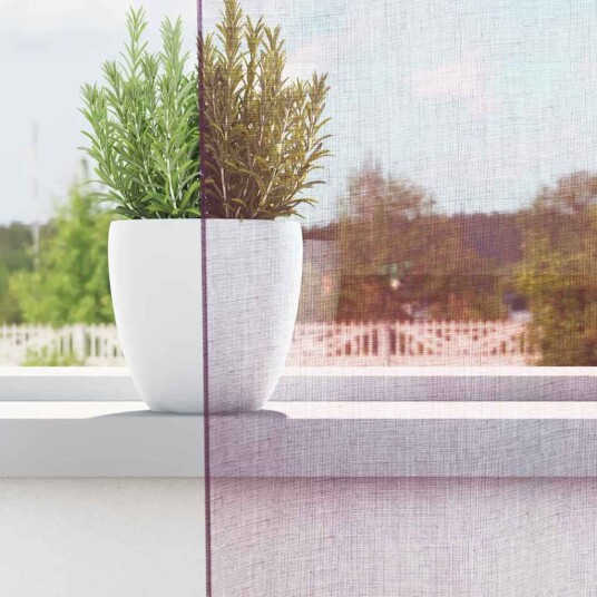 Voilegardiner med hemper 2 stk lilla 140x225 cm 8721158553096
