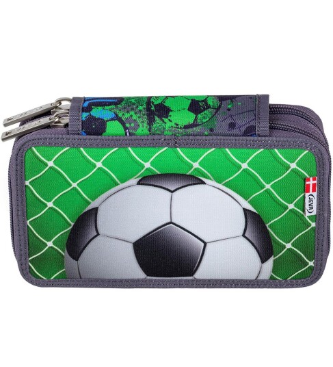 JEVA Football Pennal Med Fyld Twozip 8865