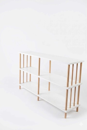 Skjenk Hanah Home Peka Wide 120 x 73 x 30 cm Hvit Hvit