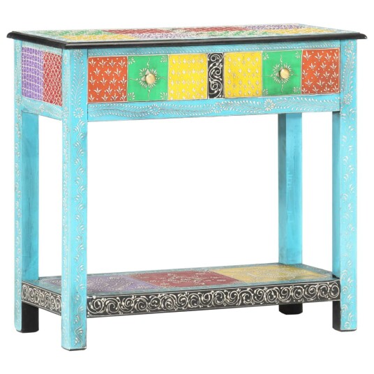 vidaXL Håndmalt konsollbord 80x35x75 cm heltre mango vidaXL Håndmalt konsollbord 80x35x75 cm heltre mango