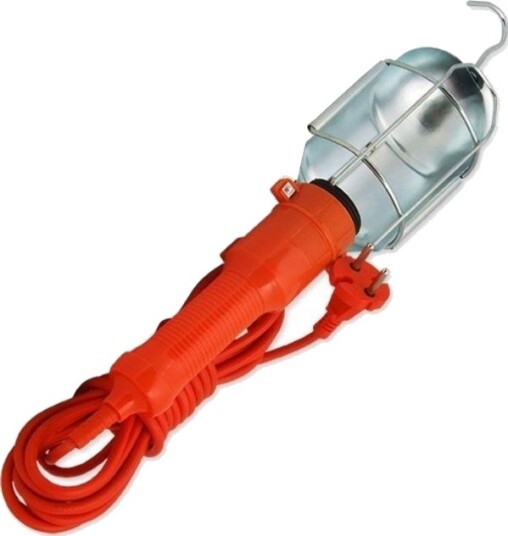 Rum-Lux Bærbar Armatur 60 W Verkstedlampe Krok E27 5 M A-1/5