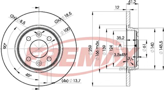 Bremseskive FREMAX BD-4707
