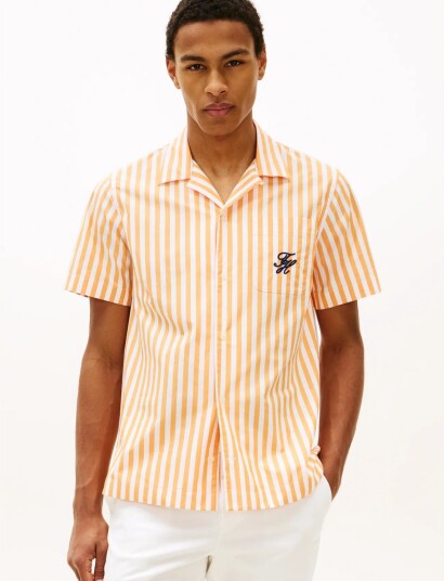 Tommy Hilfiger Papertouch Pop Stp Sslv Swimshop Orange XL Tommy Hilfiger Papertouch Pop Stp Sslv Swimshop Orange XL