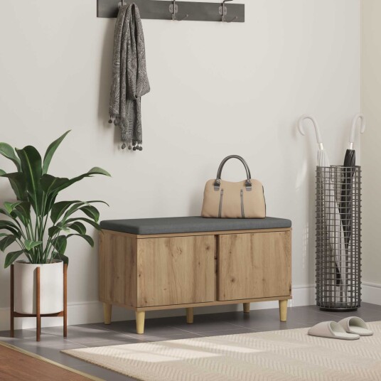 vidaXL Gangbenk Artisan Eik 80 x 38 x 46 cm vidaXL Gangbenk Artisan Eik 80 x 38 x 46 cm