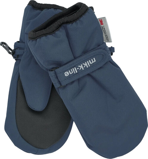 mikk-line Polyester Mittens - Navy - 110/116