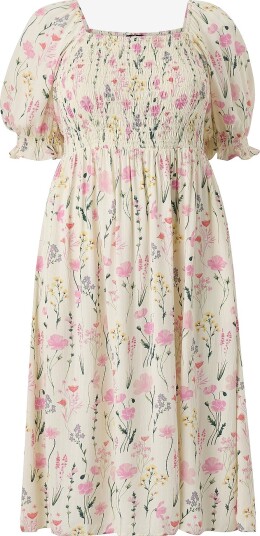 Zizzi   Kjole mRosan 1/2 Blk Dress   Hvit