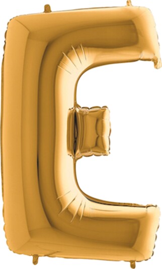 Ballongkungen Bokstavballong Gull Metallic Bokstav E 1505G