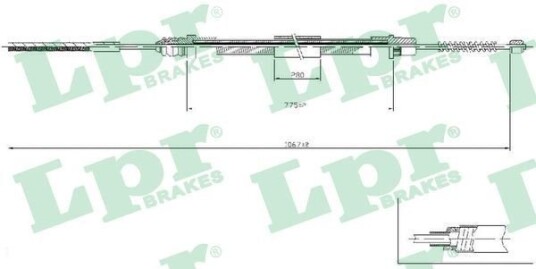 Bremsewire LPR C0209B