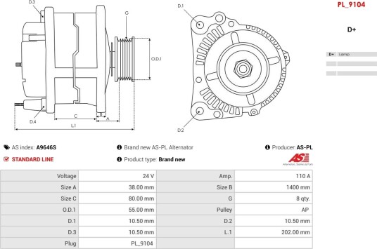 AS PL A9646S Dynamo AS PL A9646S Dynamo