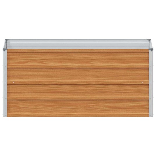 vidaXL Høybed Lys Brun 100 x 40 x 45 cm Galvanisert Stål vidaXL Høybed Lys Brun 100 x 40 x 45 cm Galvanisert Stål
