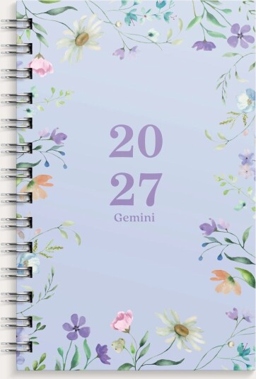 Lommekal GRIEG Gemini 2027 Trend blomst