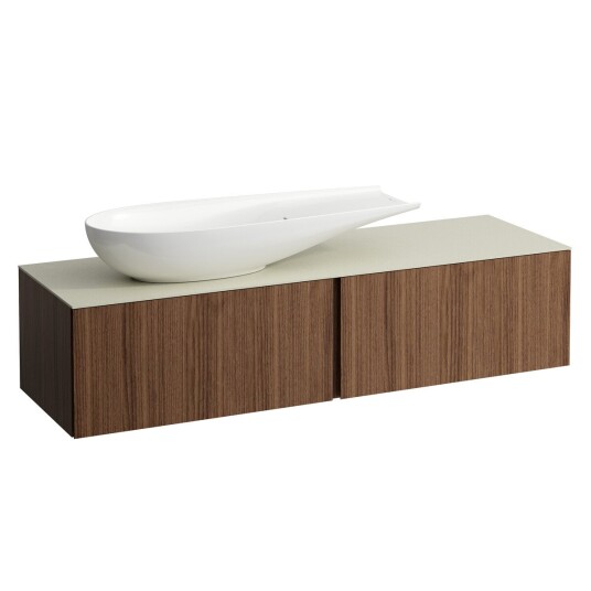 ILBAGNOALESSI Servantskap 1600 160x50 cm 2 skuffer Noce Canaletto