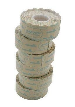 METO etikett avt 26x16 hvit  6rl/1200 