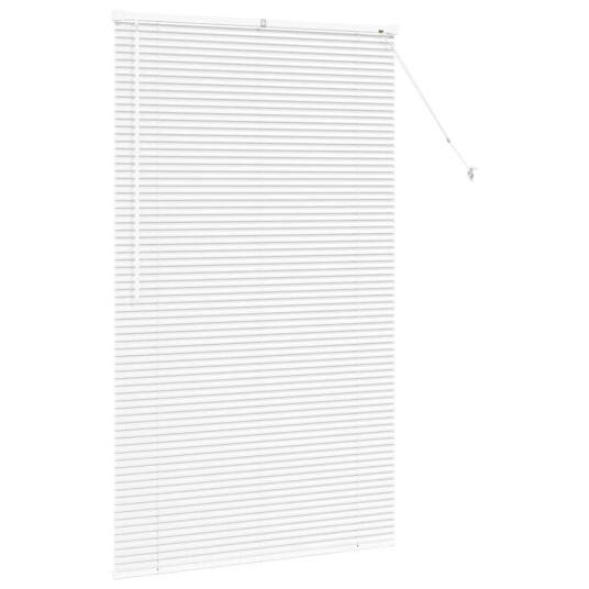Vindu Persienne med gardiner Manual Hvit Aluminium Vindu Persienne med gardiner Manual Hvit Aluminium