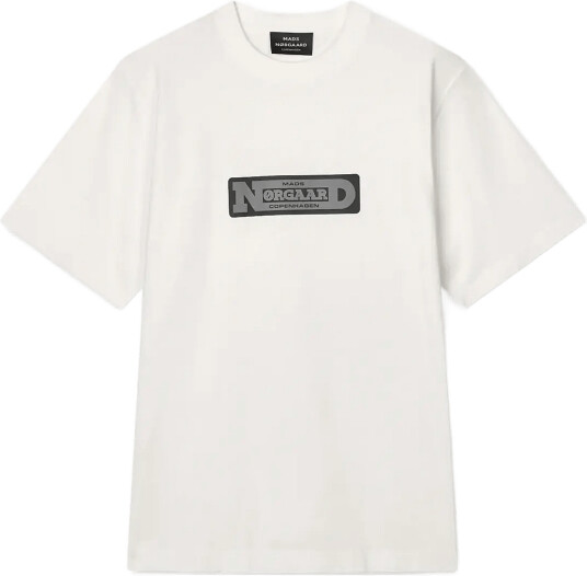 Mads Nørgaard Cotton Jersey Print Frode Tee White M