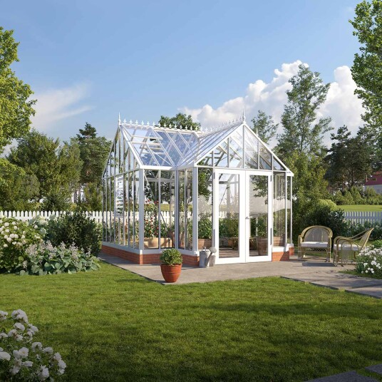 Murdrivhus Oasen Royal T Mur 14,4 M² Sort, Hvit, Hvit RAL 9010 Murdrivhus Oasen Royal T Mur 14,4 M² Sort, Hvit, Hvit RAL 9010