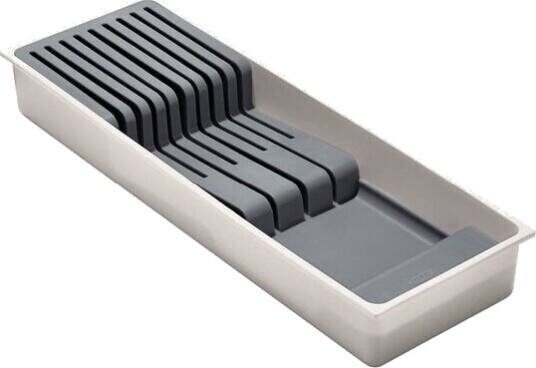 Oxo   Knivblokk til skuffer 42x14x6 cm hvit/grå