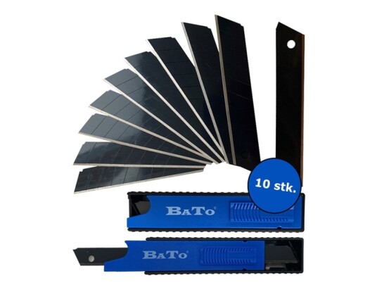 Bato Knivblade Bræk Af 9Mm Black Ultra Skarp Bato Knivblade Bræk Af 9Mm Black Ultra Skarp