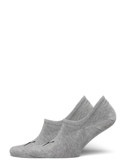 PUMA Puma Unisex High Cut Footie 2P - Grey - 35-38 PUMA Puma Unisex High Cut Footie 2P - Grey - 35-38