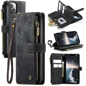 iPhone 15 Caseme C30 Multifunksjonell Lommebok-deksel Svart
