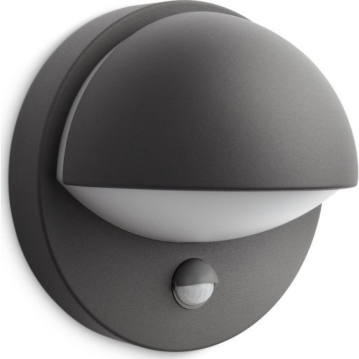 Philips Philips myGarden Juni vegglampe utendørs IP44 E27 m/sensor - Antrasitt Philips Philips myGarden Juni vegglampe utendørs IP44 E27 m/sensor - Antrasitt