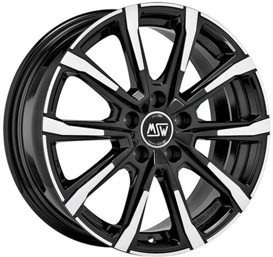 MSW 79 Blk/Pol 7 x 17 CB66,10 ET40 5/114.3 7 x 17