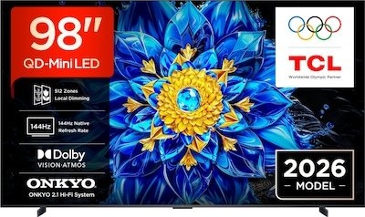 TCL T8D 98" 4K QD Mini LED Smart-TV 2026 98T8D TCL T8D 98" 4K QD Mini LED Smart-TV 2026 98T8D