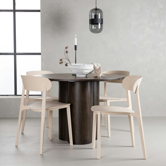 Spisegruppe Venture Home Olivia med 4 Åstol Stoler
